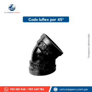 Codo luflex 45°