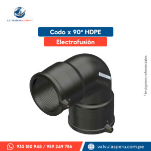 Codo HDPE electrofusión 90°