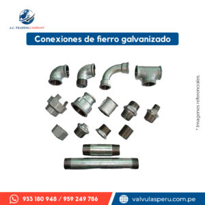 Conexiones de fierro galvanizado