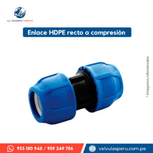 Enlace HDPE recto a compresión