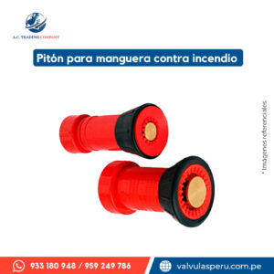 Pitón para manguera contra incendio