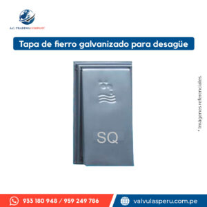 Tapa de fierro Galvanizado para desagüe