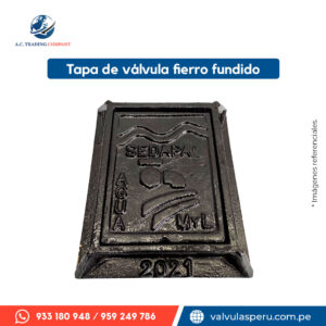 Tapa de válvula de fierro fundido