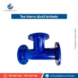 Tee hierro dúctil bridado