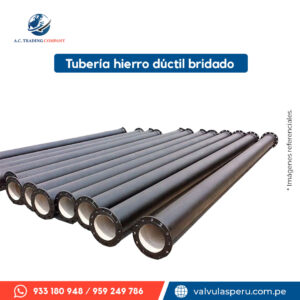 Tubería hierro dúctil bridado