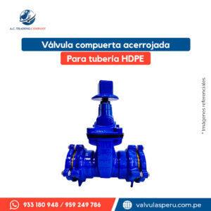 Válvula compuerta acerrojada para tubería HDPE