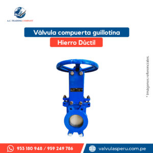 Válvula compuerta guillotina