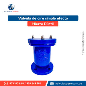 Válvula de aire simple efecto
