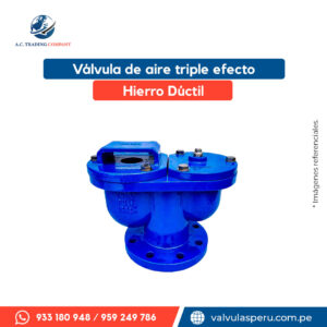 Válvula de aire triple efecto