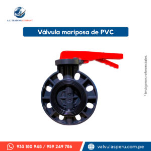 Válvula mariposa PVC