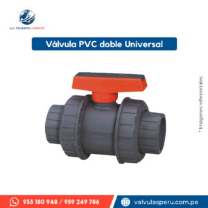 Válvula PVC doble universal